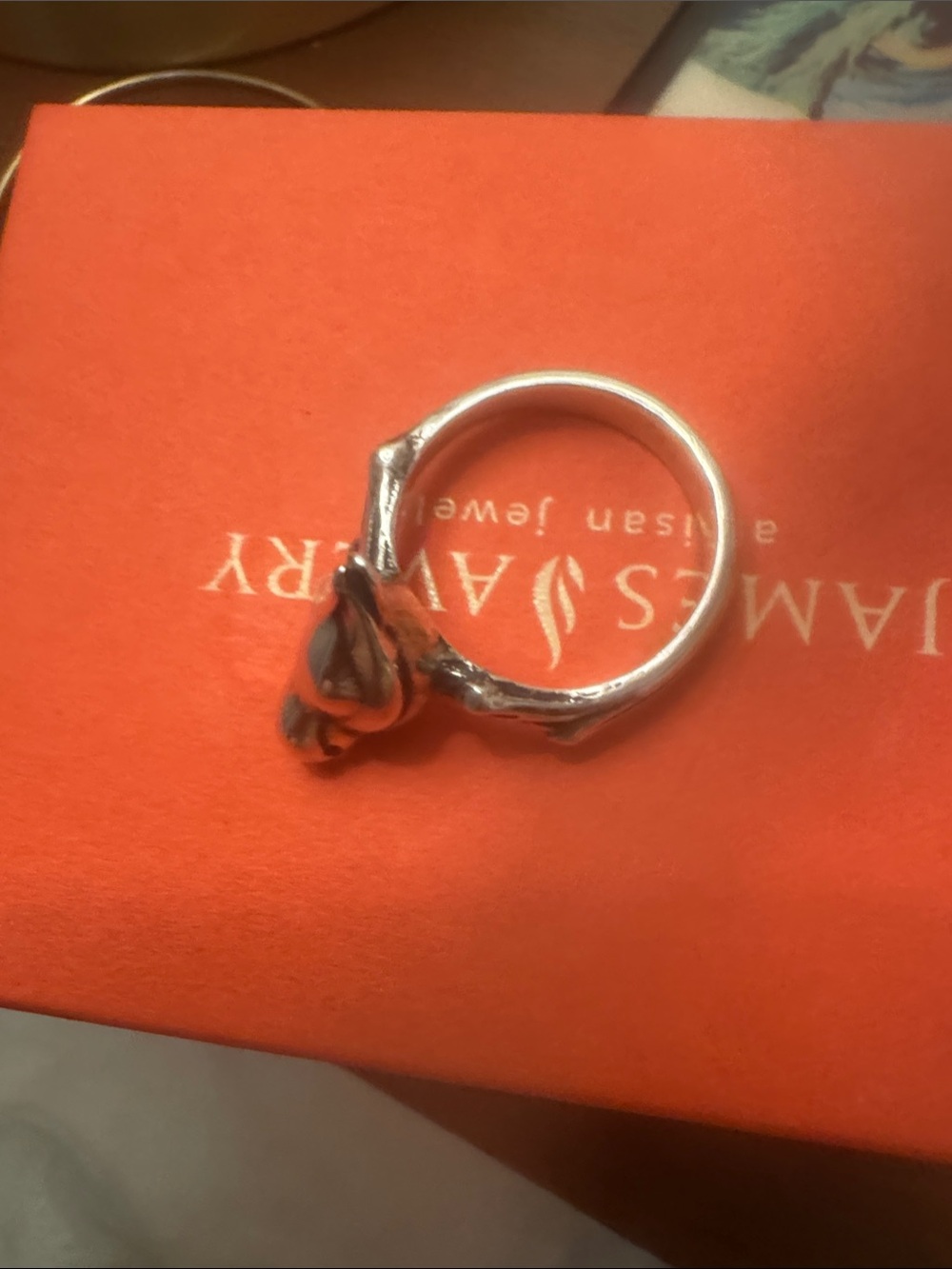 James Avery retired Silver bird Ring